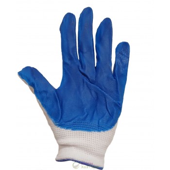 Рукавички стрейчеві з нітриловим покриттям