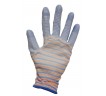 Рукавички «Зебра» стрейчеві з одностороннім покриттям ПВХ в асортименті