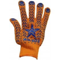 Рукавички робітничі з ПВХ візерунком "Зірка" в асортименті