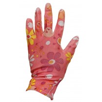 Рукавички «Квітка» трикотажні з одностороннім покриттям ПВХ в асортименті