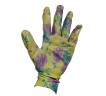 Рукавички «Квітка» трикотажні з одностороннім силіконовим покриттям в асортименті