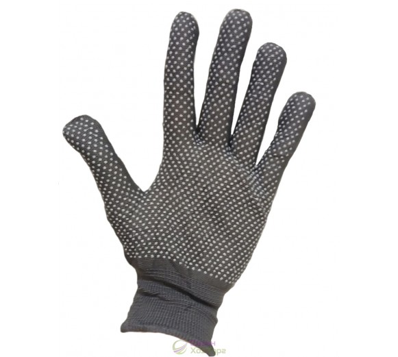 Рукавички нейлонові з ПВХ крапкою в асортименті
