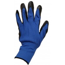 Рукавички чоловічі стрейчеві з подвійним обливом (синьо-чорні)