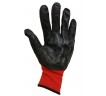 Рукавички стрейчеві з нітрилом (червоно-чорні) 2-й сорт Рукавички стрейчеві з нітрилом (червоно-чорні) 2-й сорт