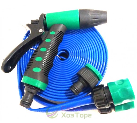 Шланг для поливу 10м/3х-шаровий/розпилювач/2 конектори/упаковка