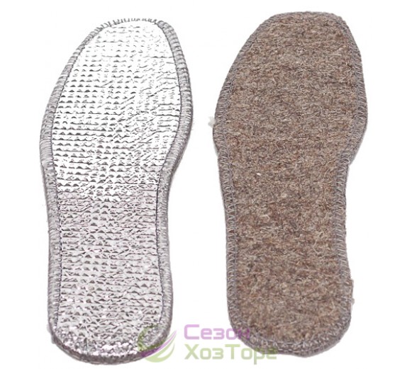 Стельки войлочные на ребристой фольге (прошитые), р.37-47