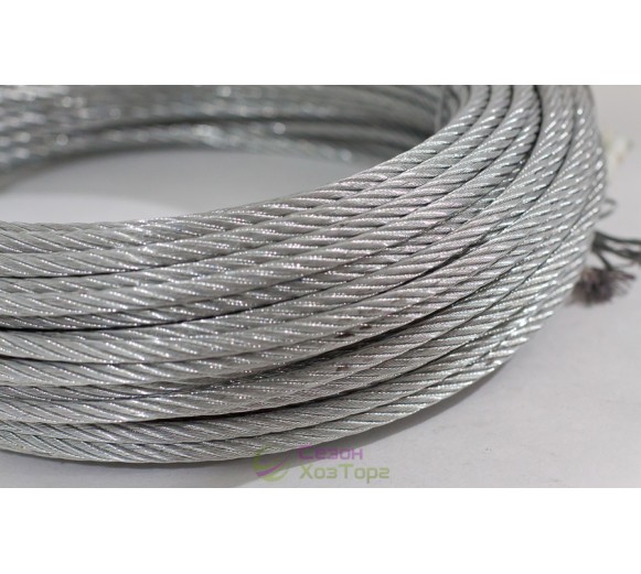 Трос сталевий оцинкований 3 мм