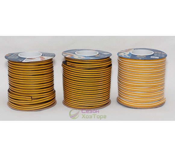 Ущільнювач гумовий для дверей та вікон D-подібний 9*7,5мм