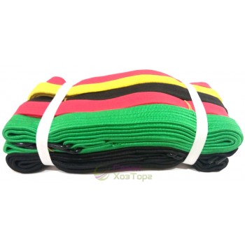 Гумка-стрічка багажна з гачком різнокольорова 25мм/2,0м (SD5-8)