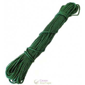 Шнур поліамідний з наповнювачем Л-25 зелений (3мм, 25м)