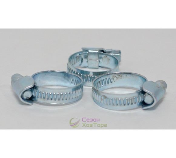 Хомут сталевий оцинкований 60-80мм