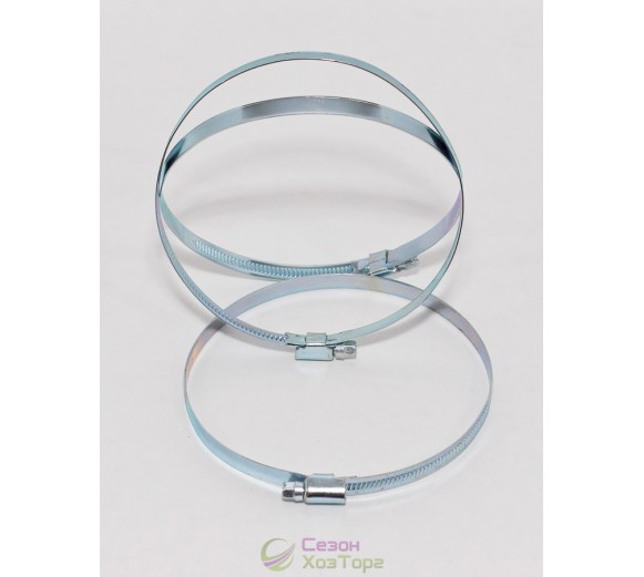 Хомут сталевий оцинкований 80-100мм