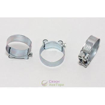 Хомут посилений оцинкований 68-73мм