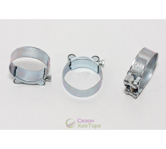 Хомут посилений оцинкований 74-79мм